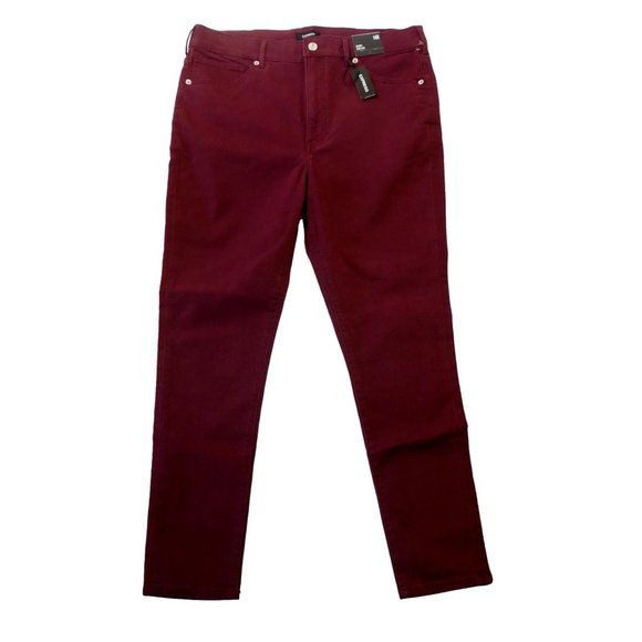 Express Jeans Express Womens Sz 4r Pant New Plum Berry Jean Stretch